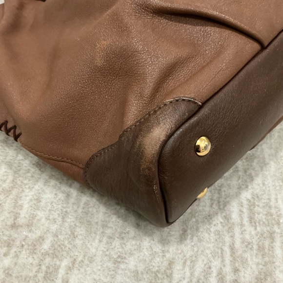 ✨💎MCM💎✨BROWN LEATHER BAG W/ UNBRANDED DUSTY AND GIFT! - Picture 6 of 16